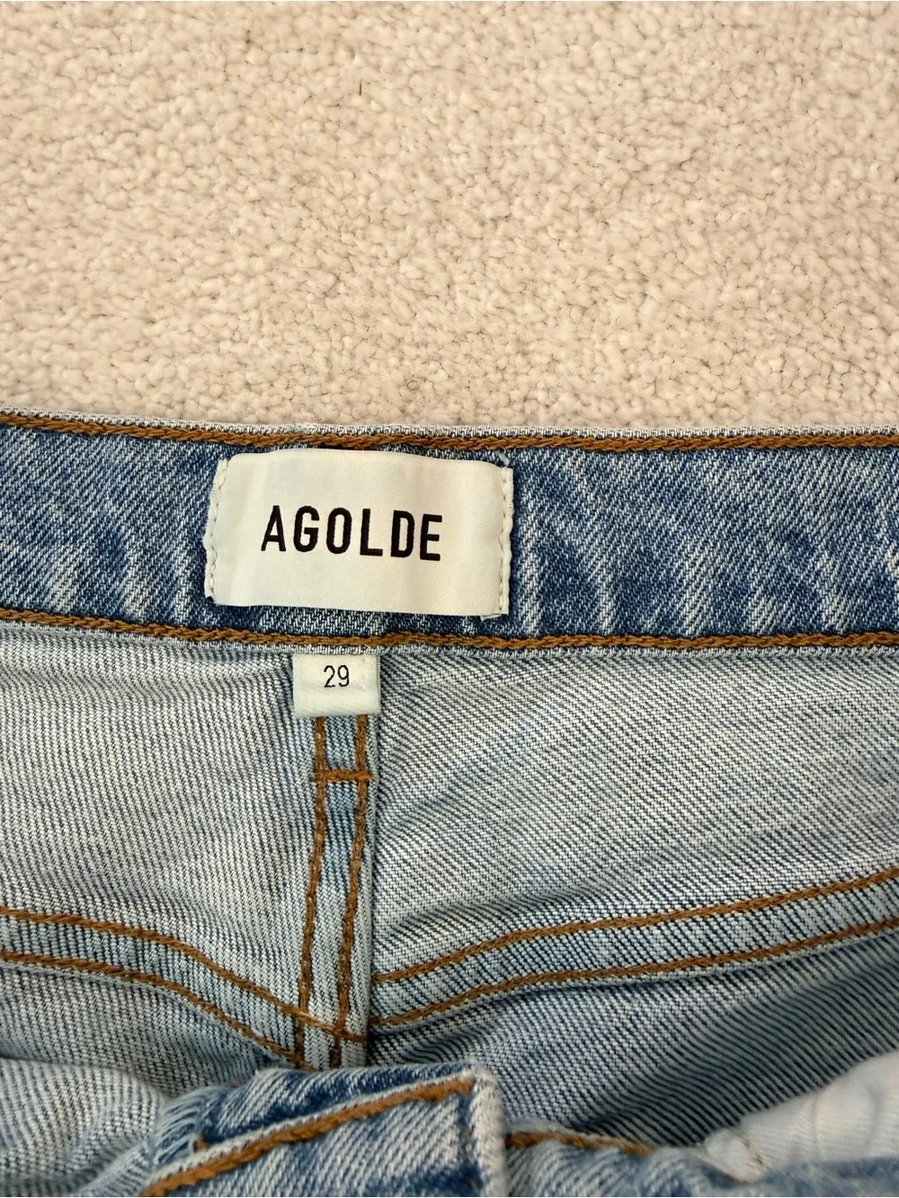 Agolde Valen Mid-Rise Vintage Straight Jeans in Harmonic 29
